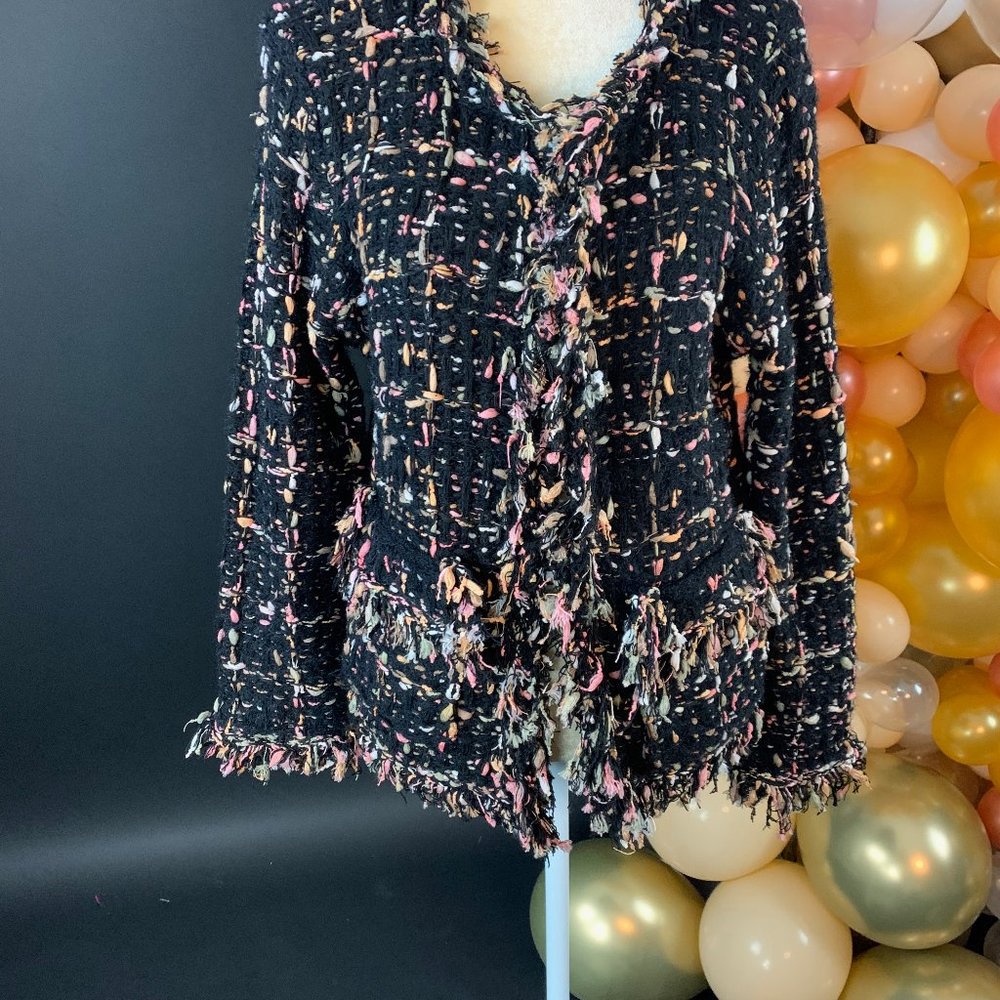 Multi-colored Tweed Blazer